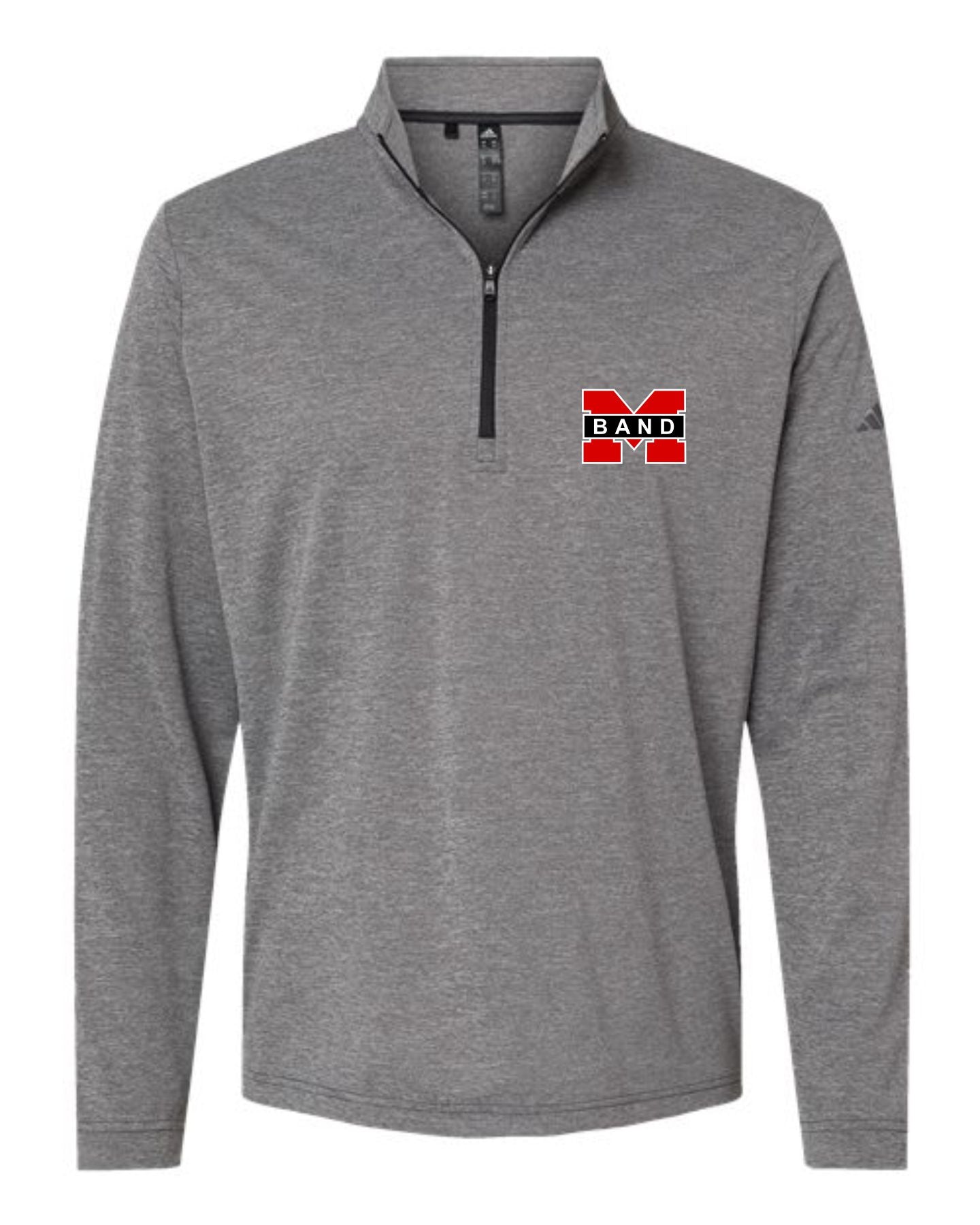 M Band Adidas Quarter Zip - Grey