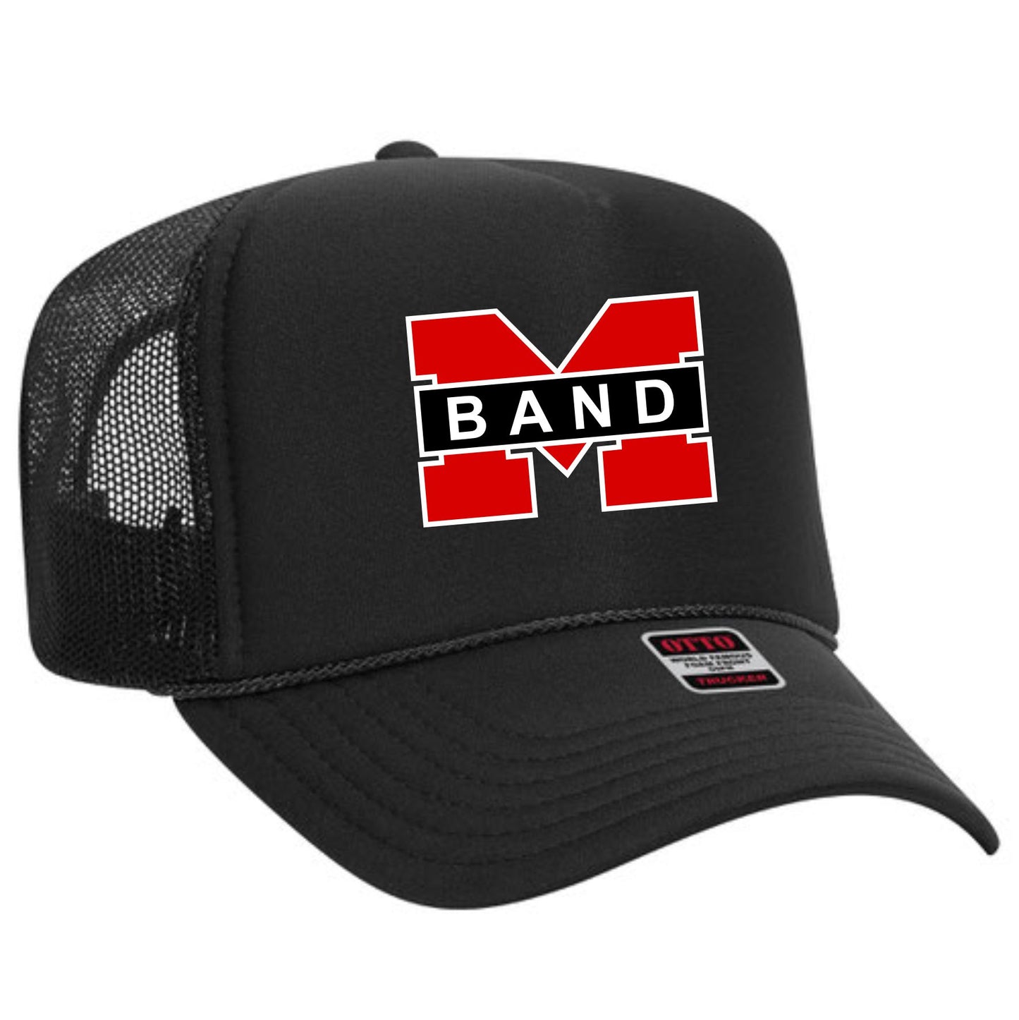 M Band Trucker Hat - Black