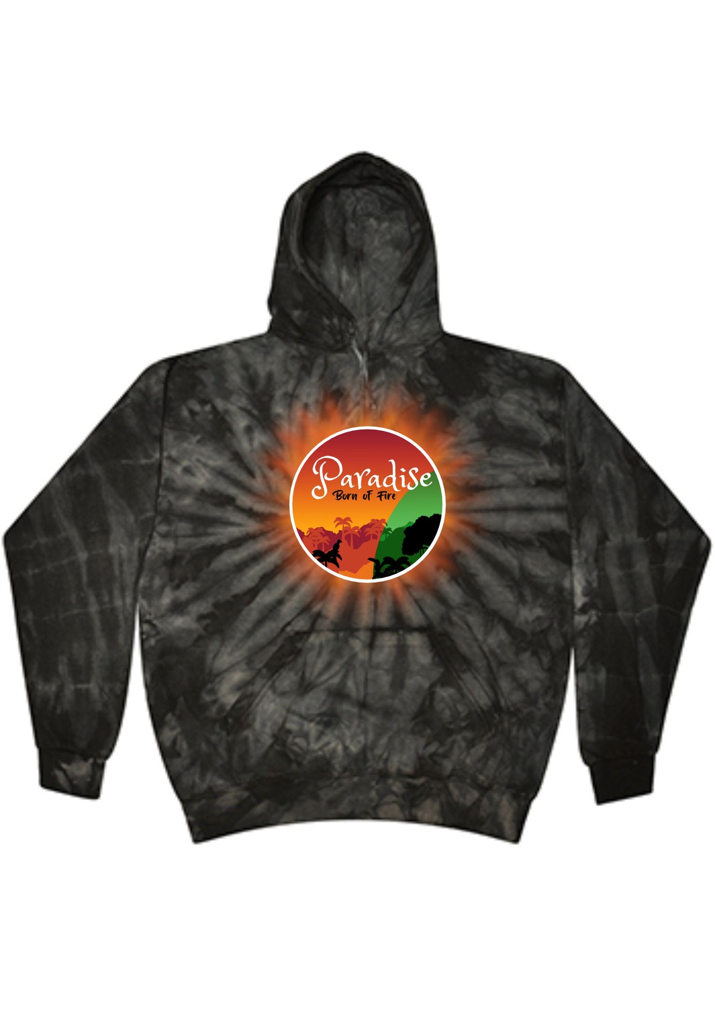 MSHS Band Paradise Born Of Fire Tie Dye Hoodie