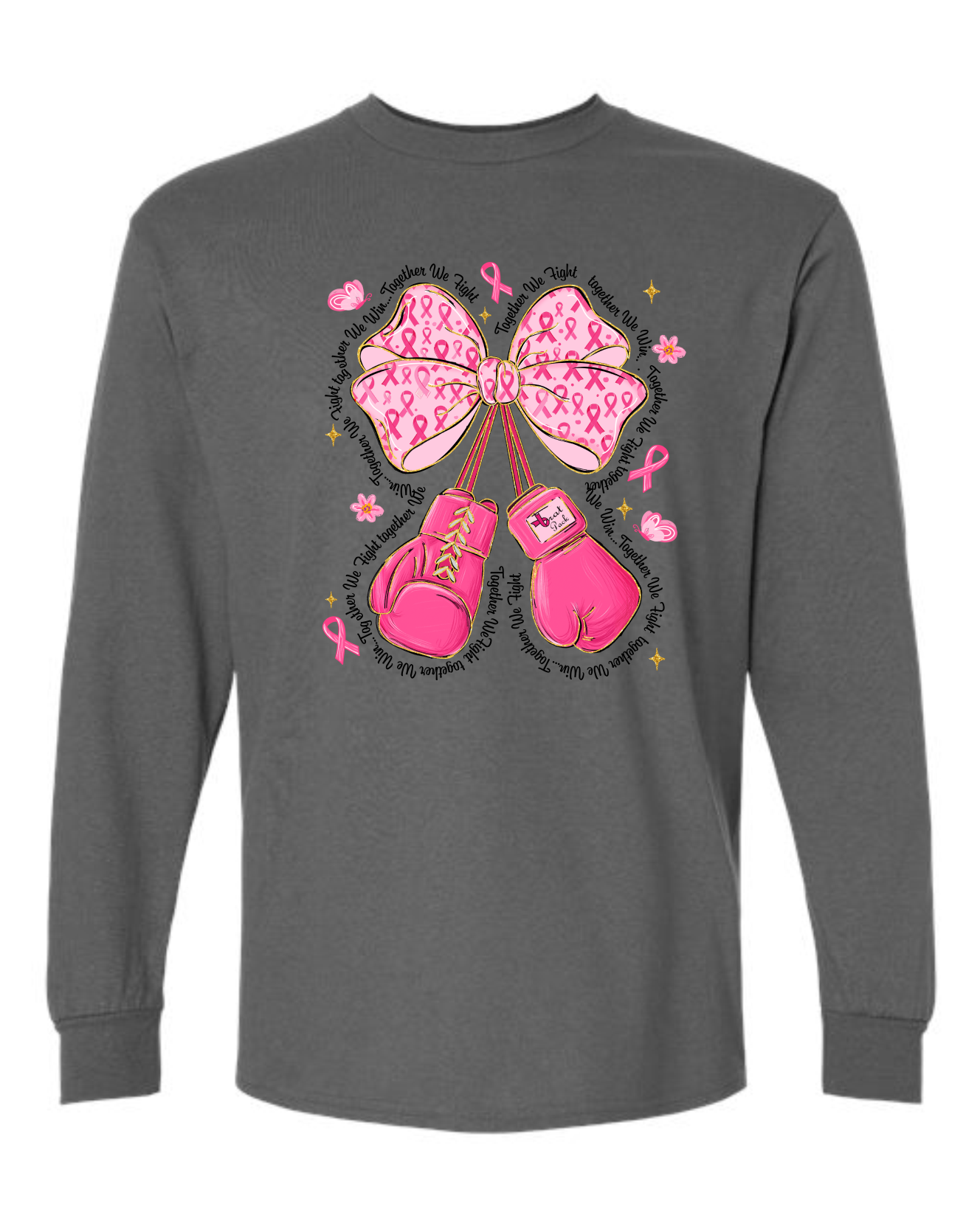 Brat Pack Fundraiser Long Sleeve Tee - Charcoal