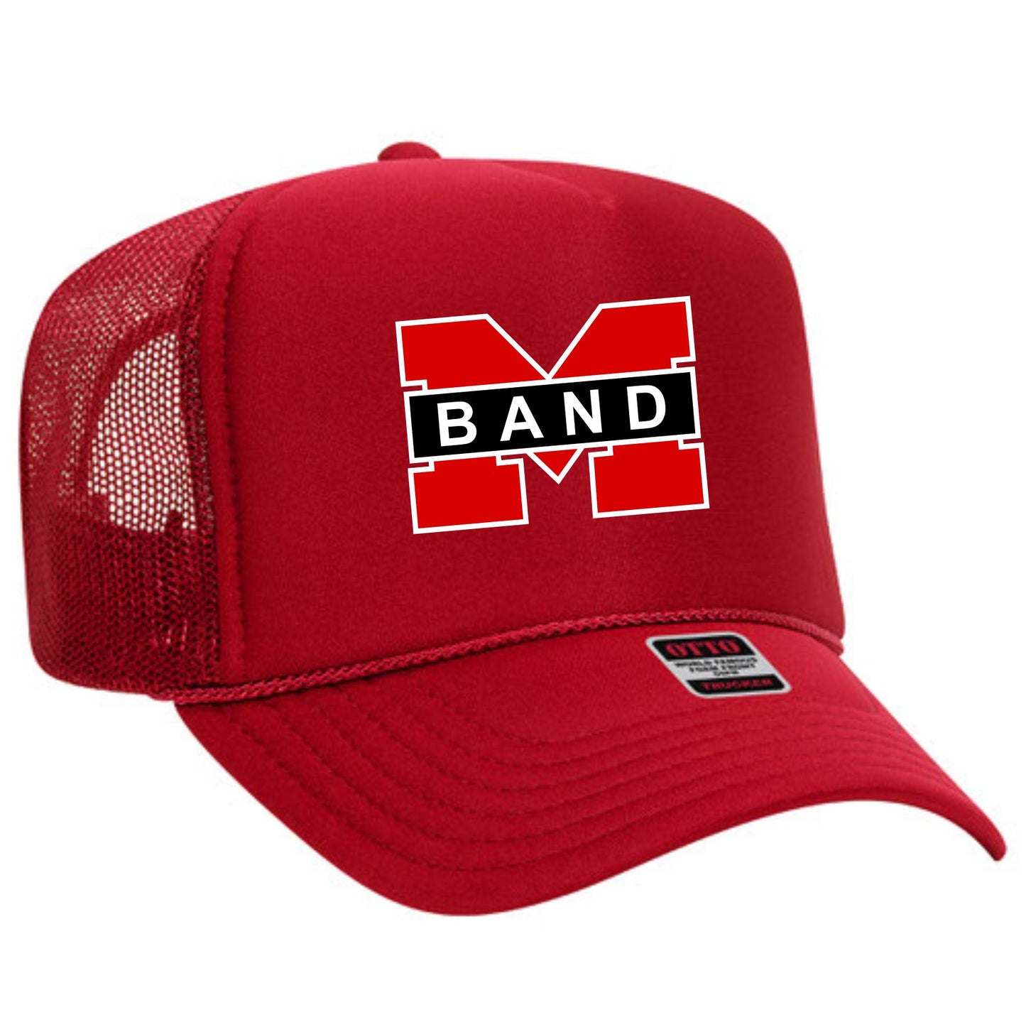 M Band Trucker Hat - Red