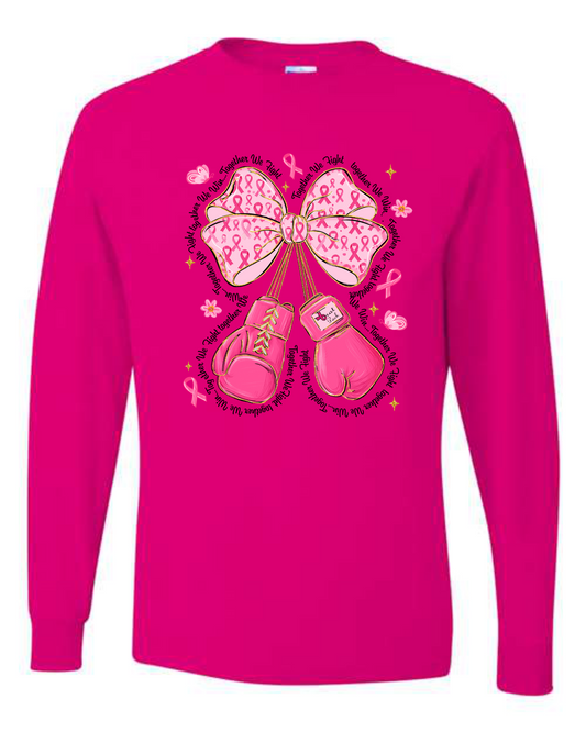 Brat Pack Fundraiser Long Sleeve Tee - Neon Pink