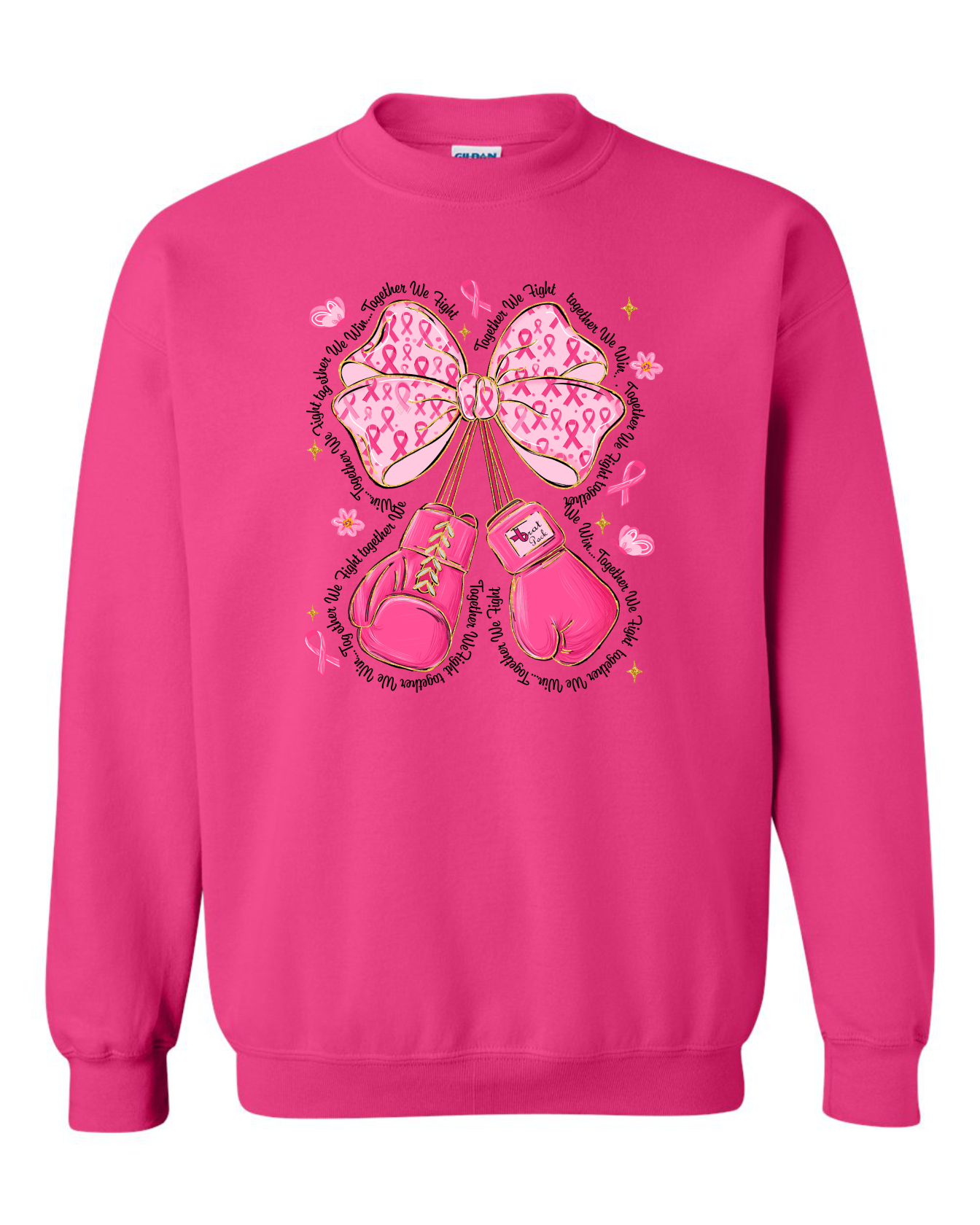 Brat Pack Fundraiser Crewneck Sweatshirt - Neon Pink