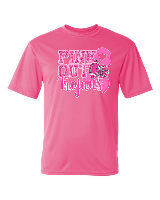 Pink Out Trojans Dri Fit Tee