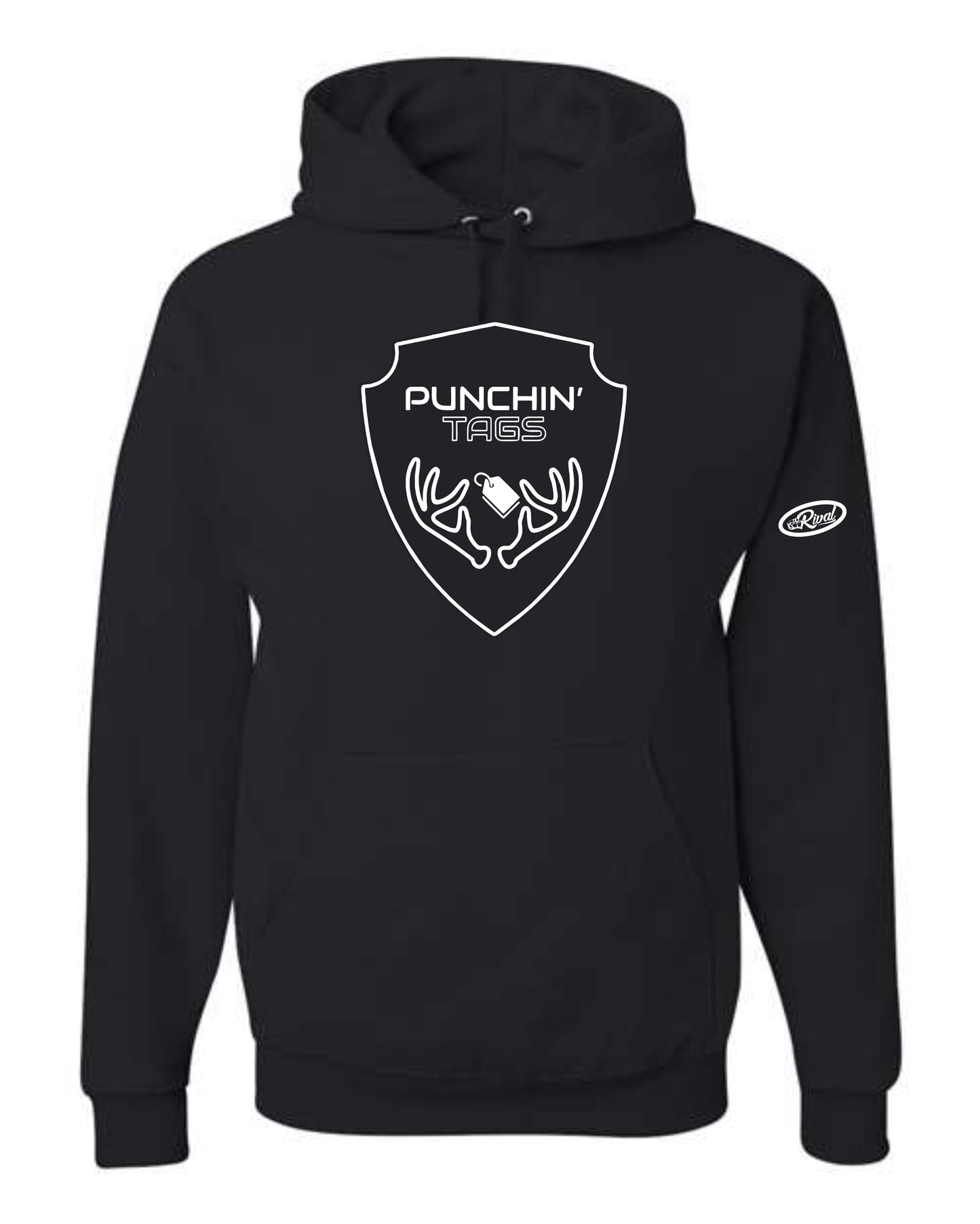 Punchin' Tags Hooded Sweatshirt - Black